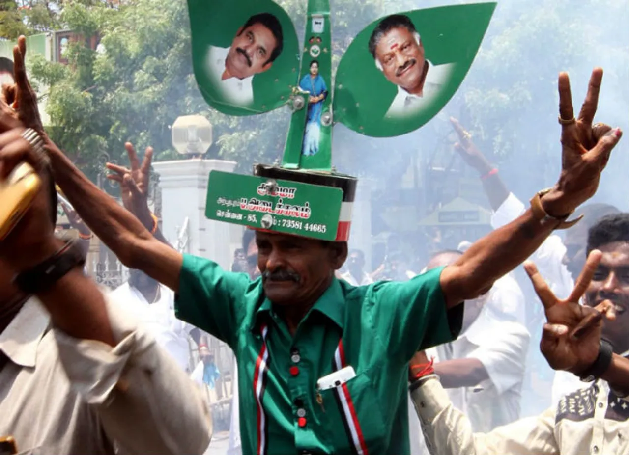 celebrations at AIADMK office