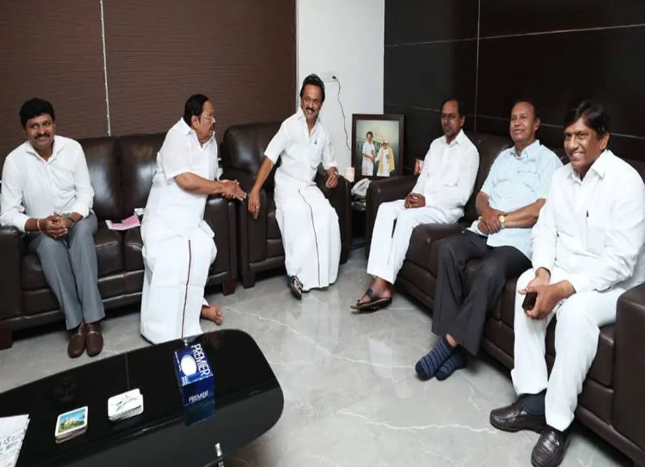 Telengana CM chandra shekar rao meets mk Stalin