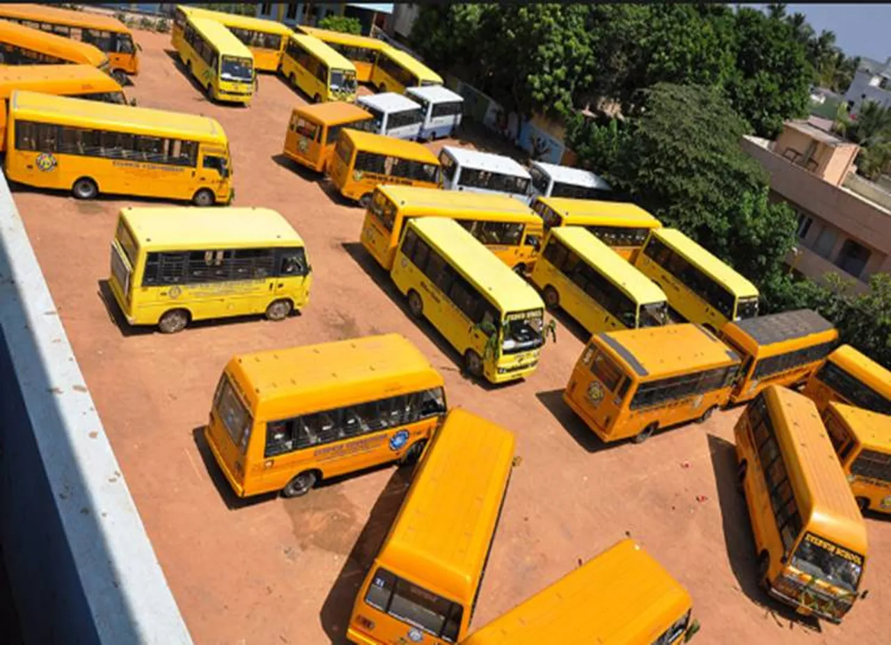 school vans cctv and gps