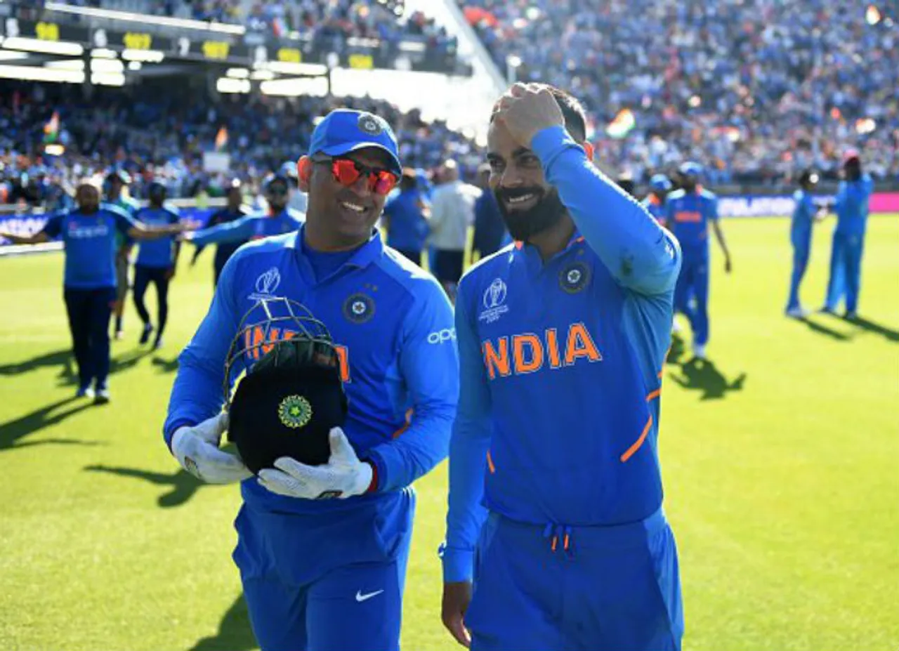 World Cup 2019, India vs west indies, MS Dhoni - Kohli