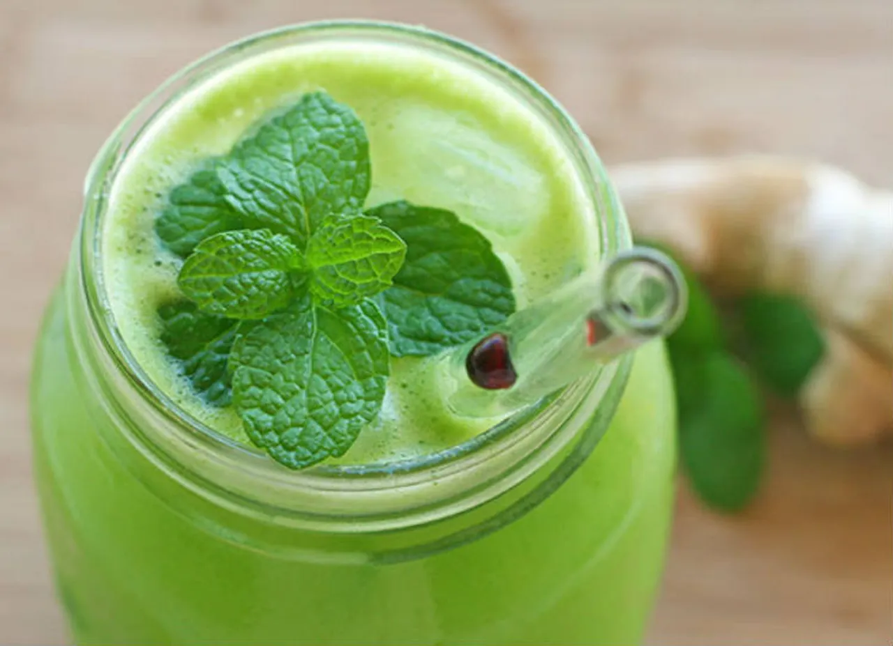 mint juice for summer