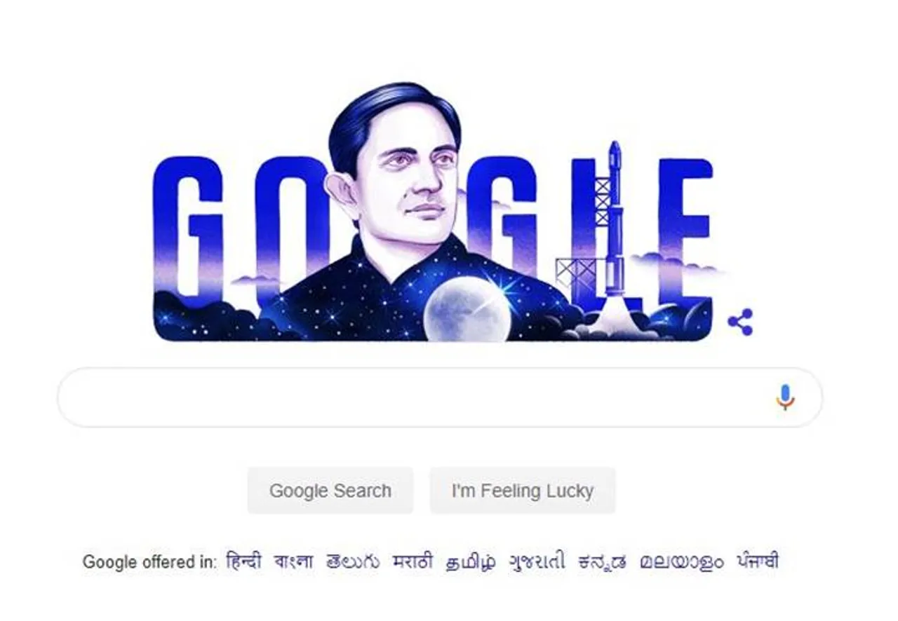 Today google doodle honours ISRO founder Vikram Sarabhai