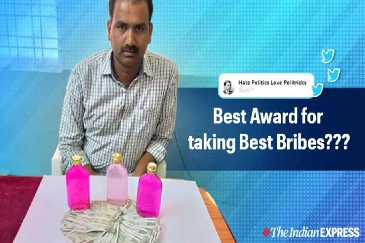 telangana government, best constable award, arrest for bribery