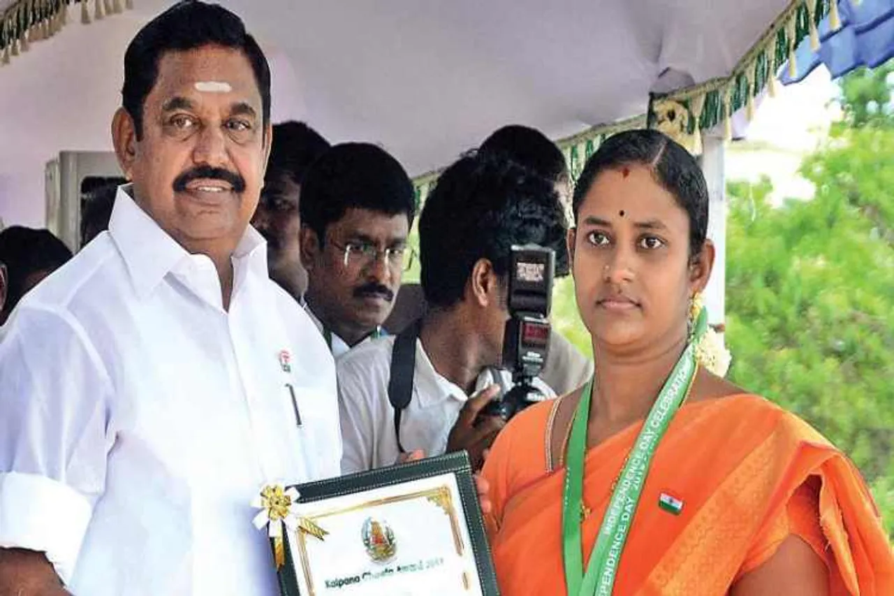 Kalpana Chawla Award,Ramyalakshmi, fisheries department, cm palanichamy, chennai, கல்பனா சாவ்லா விருது, ரம்யாலெட்சுமி, மீன்வளத்துறை, முதல்வர் பழனிசாமி, சென்னை