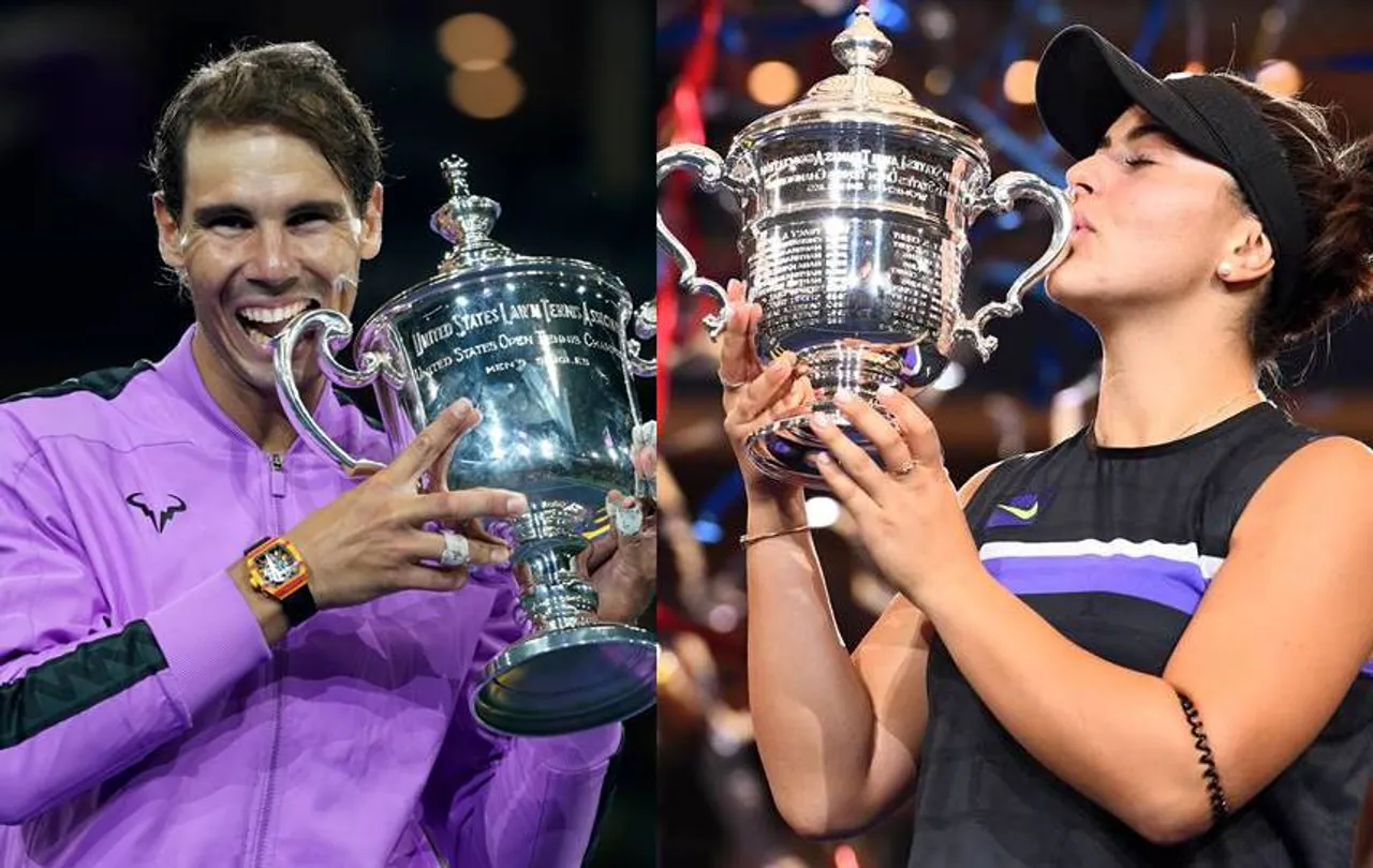 Grand Slam US Open singles finals Rafael Nadal, Bianca Andreescu