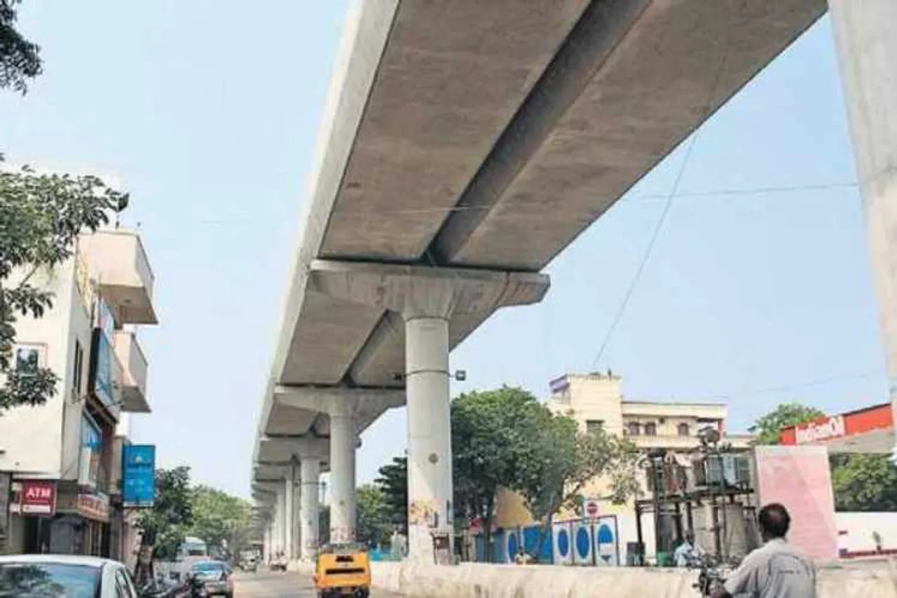 chennai, metro rail. chennai metro, metro rail services, northchennai, tondiarpet, washermanpet, traffic jam