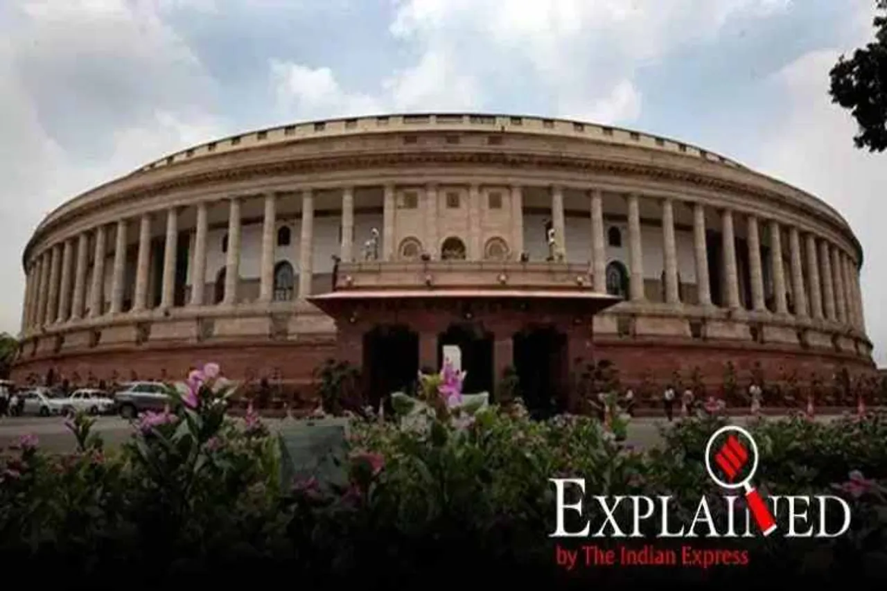 new parliament, narendra modi, pm modi new parliament, sumitra mahajan, venkaiah naidu, lok sabha, rajya sabha, indian express news
