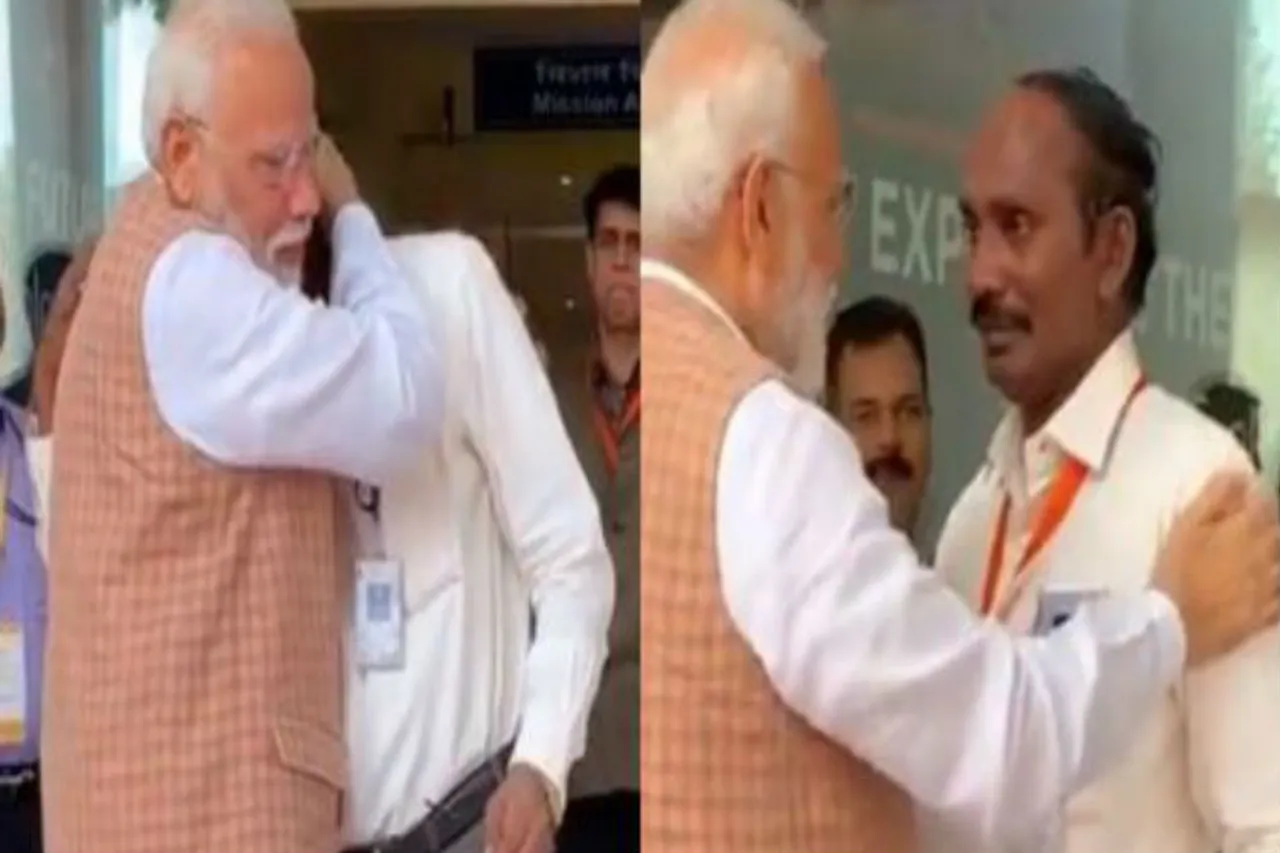 isro sivaan pm modi viral video