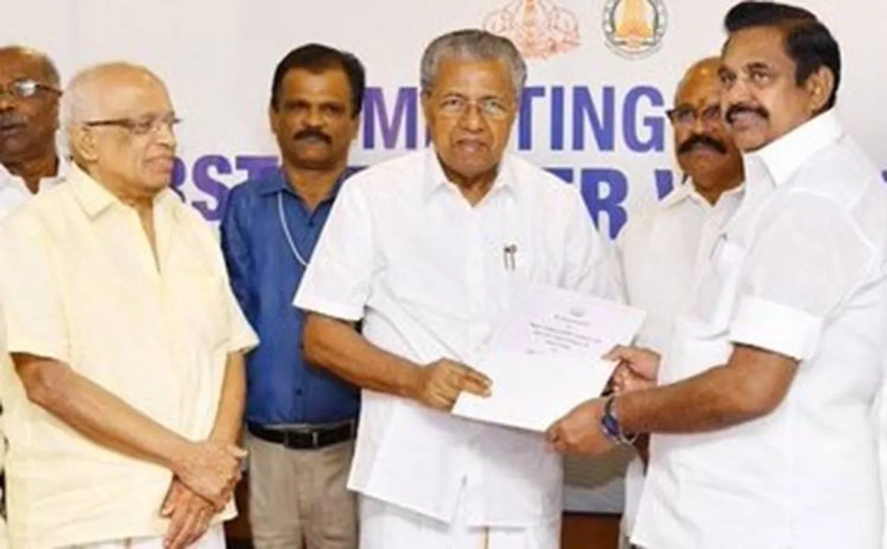 Edappadi K Palaniswami, kerala, Pinarayi Vijayan, tamil nadu Kerala chief ministers meeting