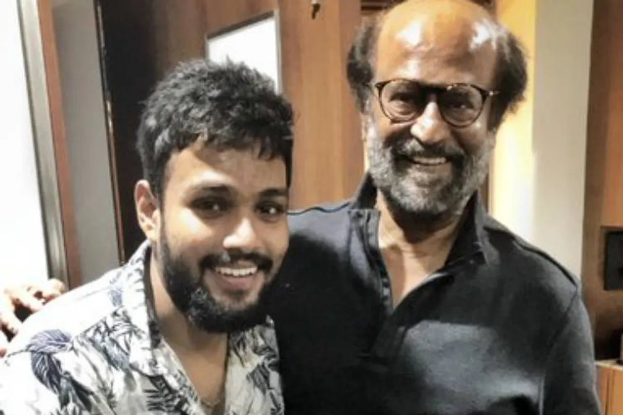 Rajinikanth with Fan