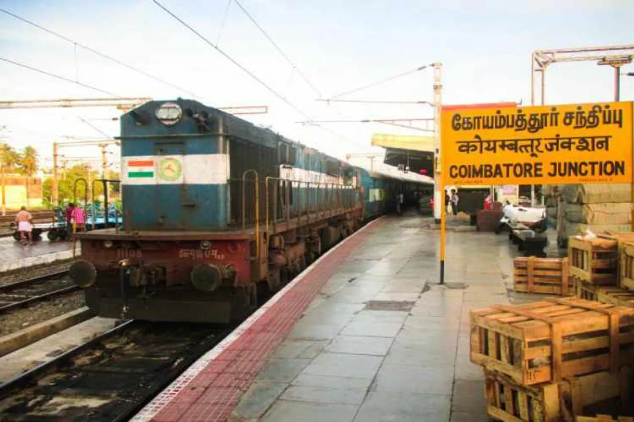 train service, coimbatore, pazhani, pollachi, new train service, southern railway, piyush goyal, coimbatore - pollachi, coimbatore - pazhani, salem- karur