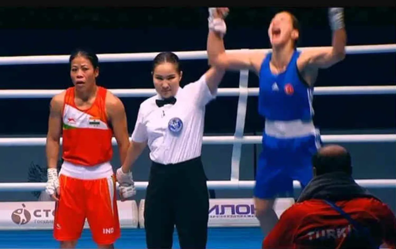 mc mary kom, world women's boxing championship 2019, மேரி கோம், மேரி கோம் தோல்வி, பெண்கள் குத்துச்சண்டைப் போட்டி