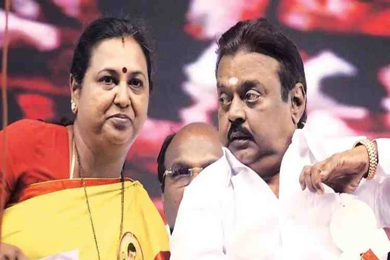 DMDK Premalatha, Premalatha says don't know who is that minister, minister bhaskaran critisize on Vijayakanth, பிரேமலதா விஜயகாந்த், மதுரை, விஜயாகாந்த்தை விமர்சித்த அமைச்சர், Premalatha questions on BJP government formation in Maharashtra, Premalatha Vijayakanth press meet in Madurai, DMDK, Minister Bhaskaran criticize Vijayakanth