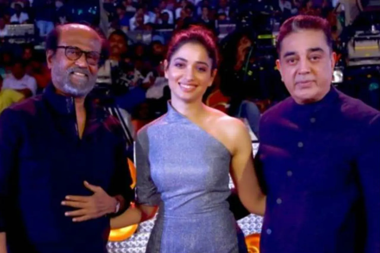 Tamannaah Bhatia, Rajinikanth, Kamal Haasan