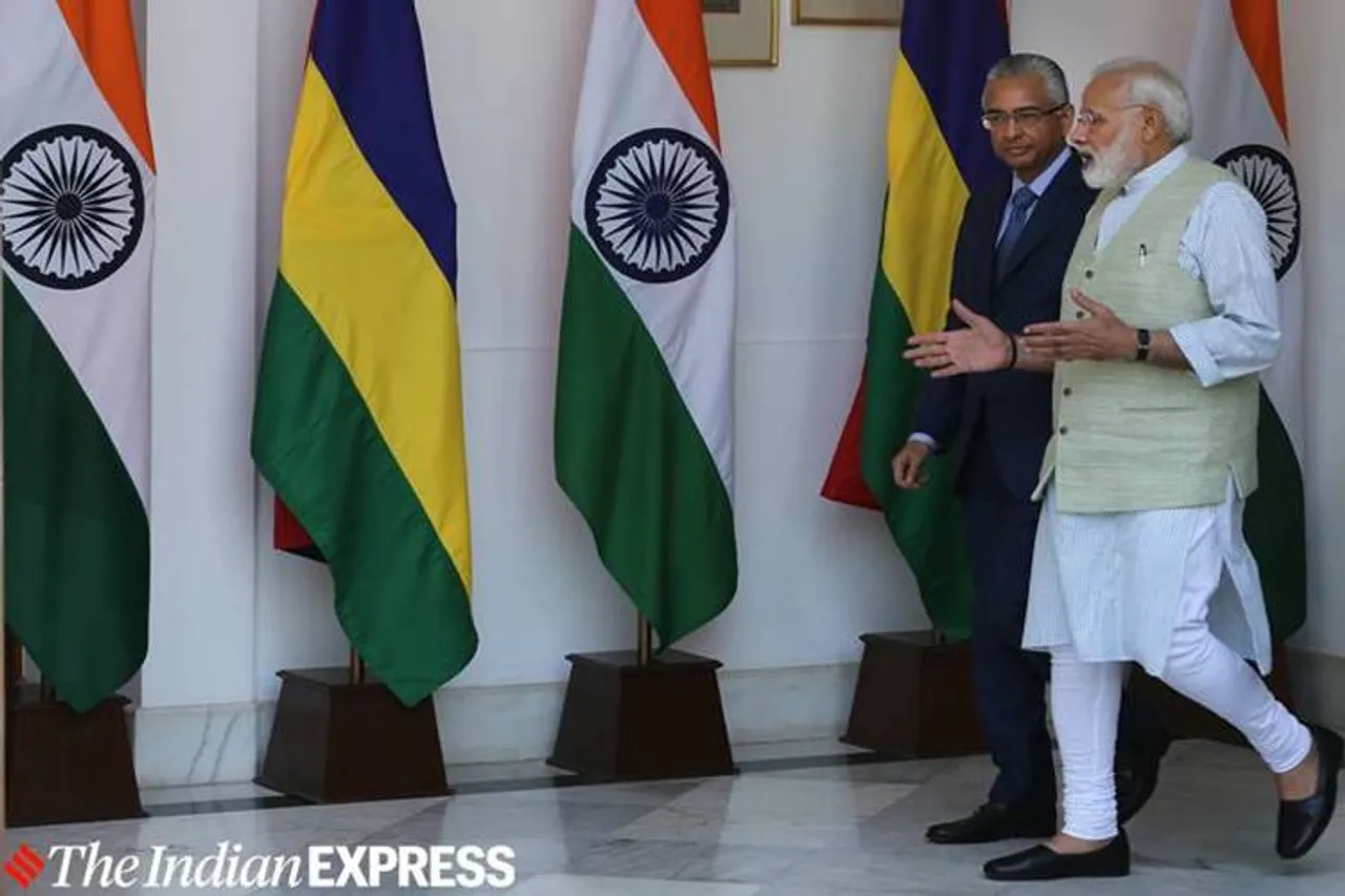 Prime Minister Narendr, a Modi, Mauritius counterpart Pravind Kumar Jugnauth