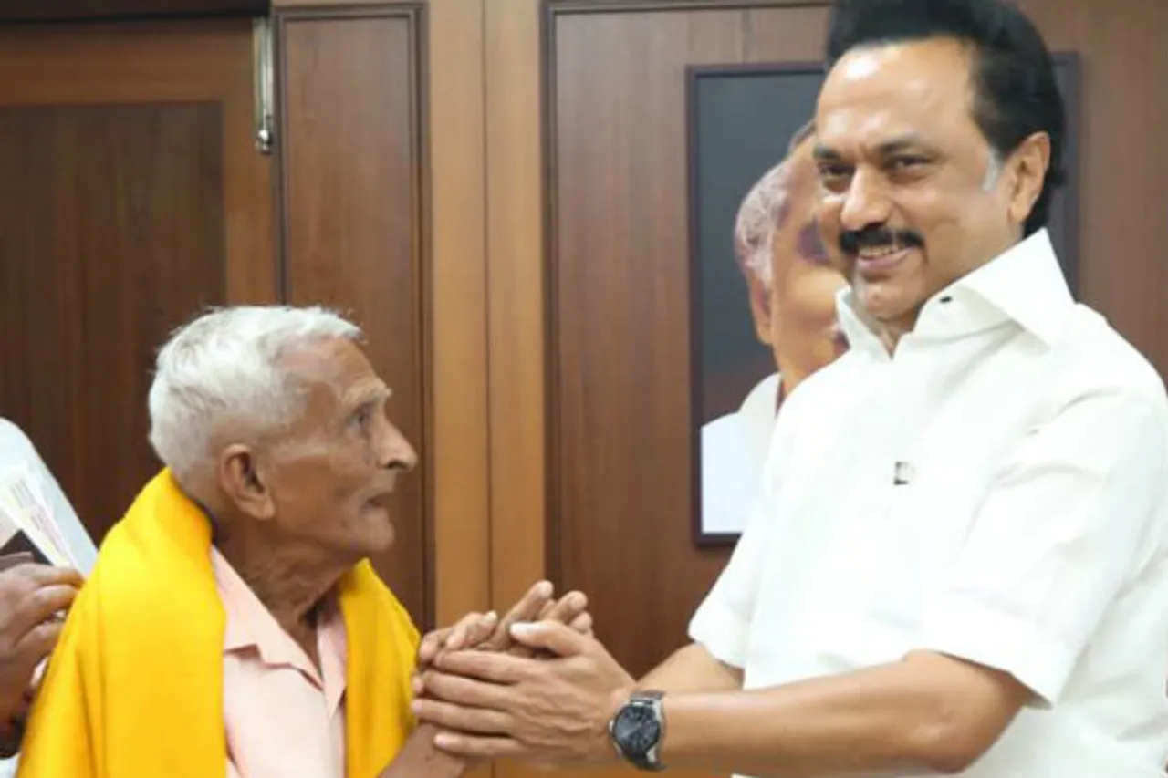 Narayanappa Meets DMK leader MK Stalin