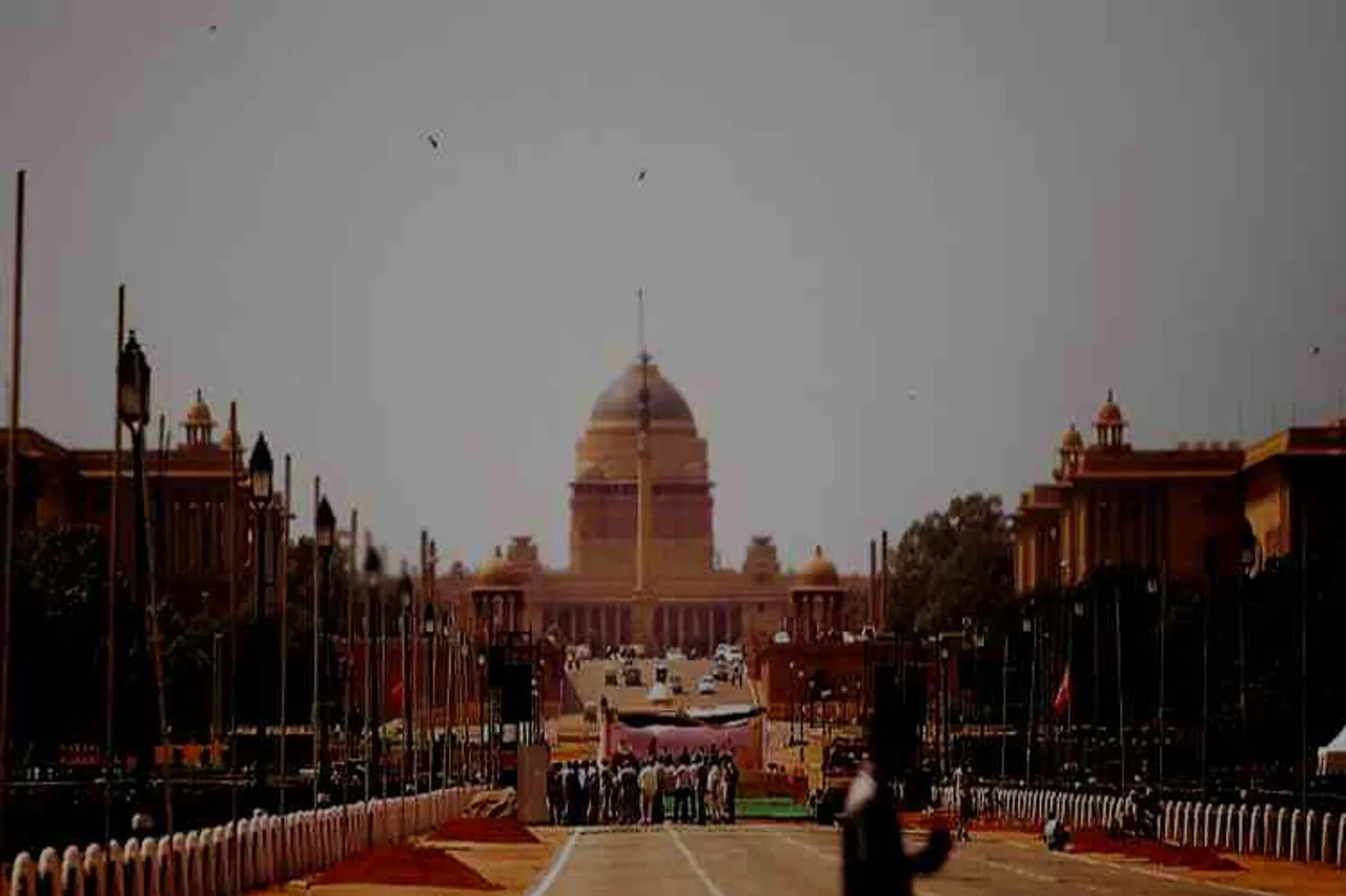 new parliament building with spires, central vista project, narendra modi, new parliament, parliament, புதிய நாடாளுமன்ற கட்டிடம், India 75, rashtrapati bhawan, ராஷ்டிரபதி பவன், lok kalyan marg, race course, vijay path, lutyens, Tamil indian express