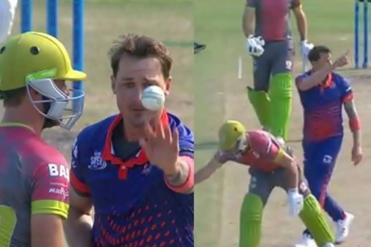 dale steyn funny run out ab de villiers video