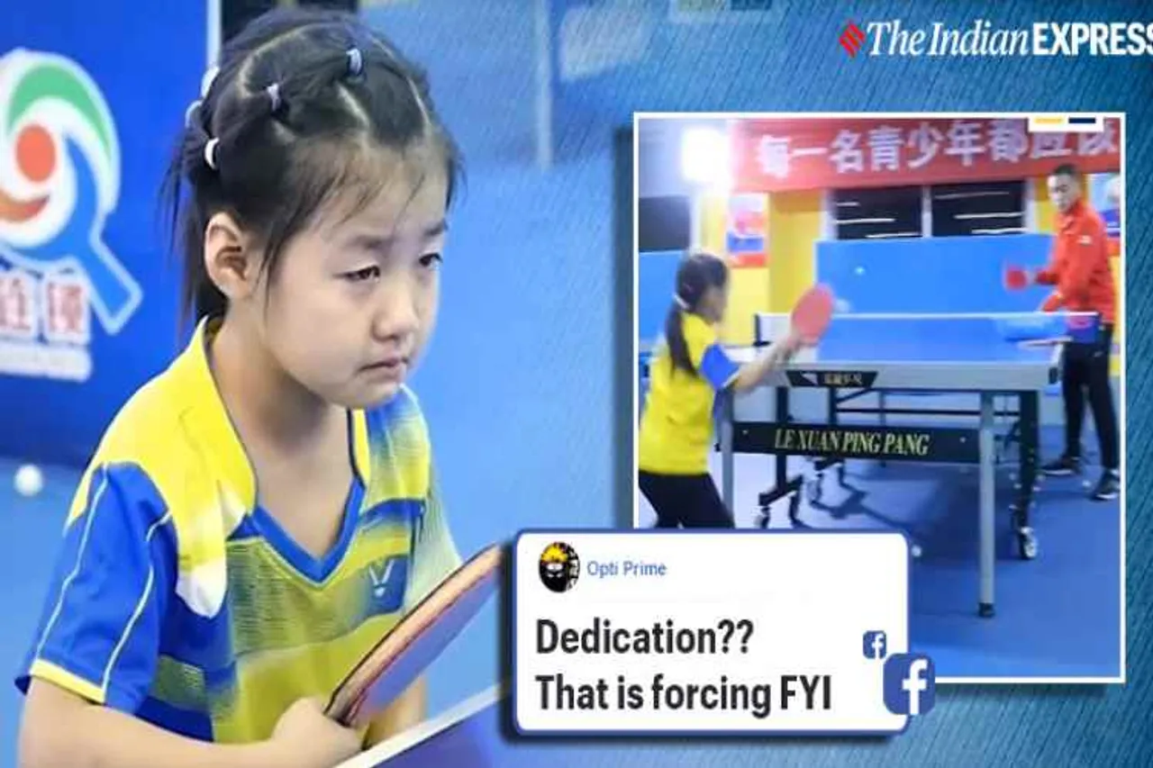 china, china training kids, child abuse, china child table tennis player, master table tennis, trending, indian express, indian express news