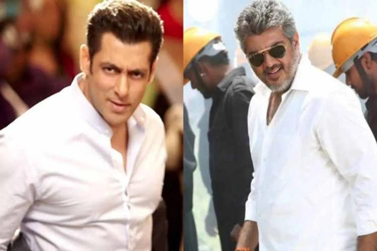 ajith kumar, salman khan, bollywood, zee tamil, imitate, ajith fans, video, viral