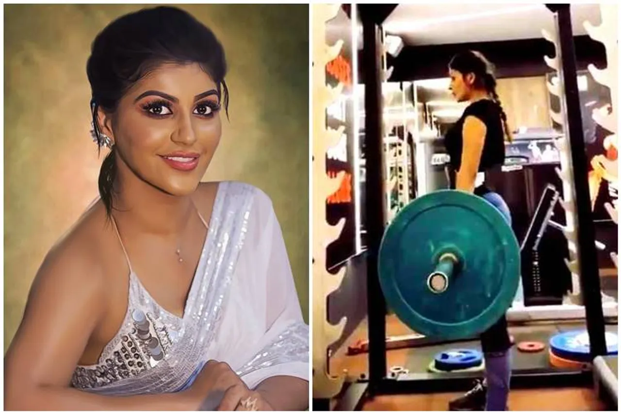 actress yashika aannand, yashika aannand, yashika, yashika workout in gym, யாஷிகா ஆனந்த், யாஷிகா, யாஷிகா உடற்பயிற்சி செய்யும் வீடியோ, யாஷிகா ஃபிட்னஸ் வீடியோ, வைரல் வீடியோ, yashika aannand weight lift in gym yashika weight lift in gym, yashika fitness video, yashika fitness video goes viral