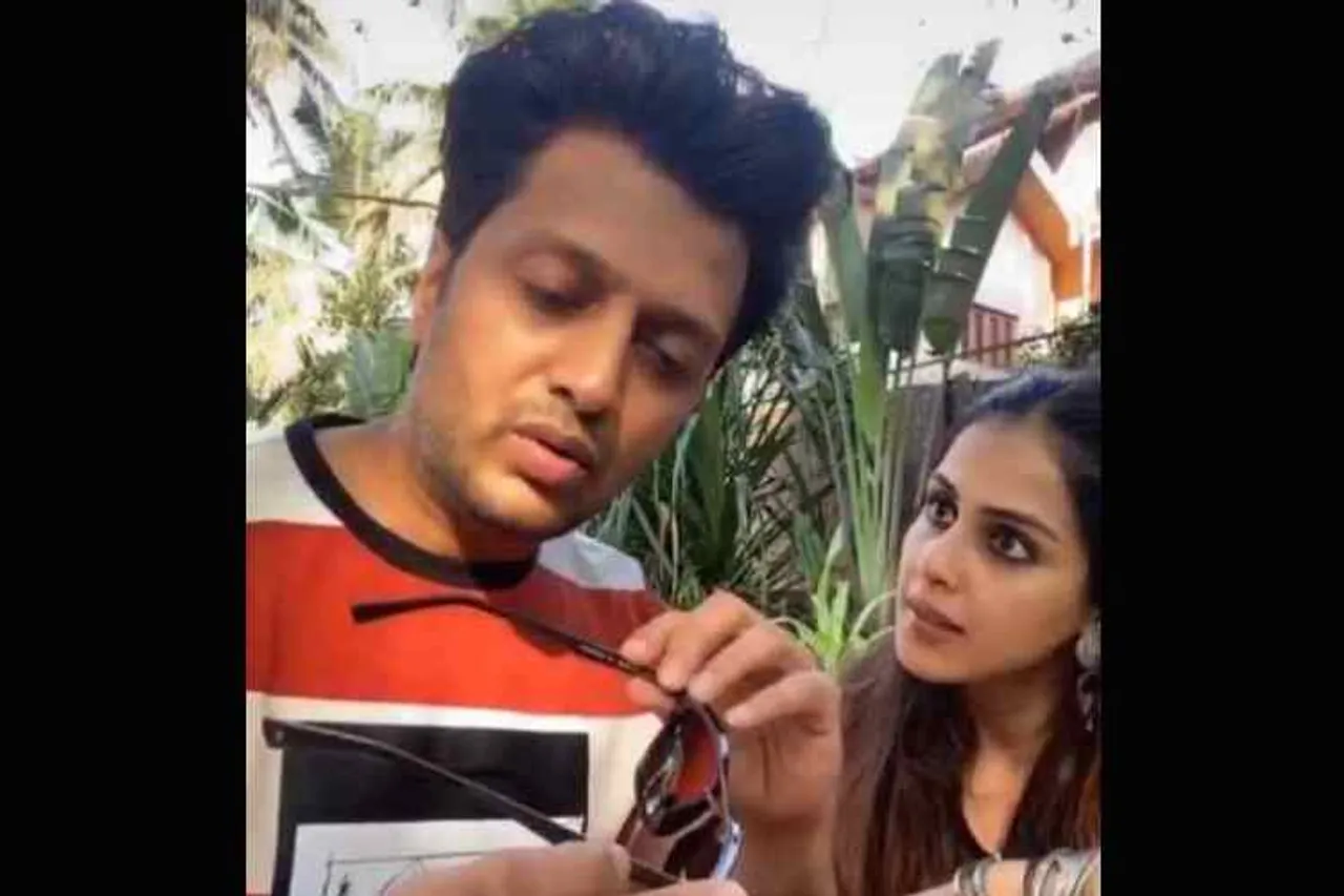 genelia and riteish deshmukhs, ஜெனிலியா வைரல் வீடியோ, viral video