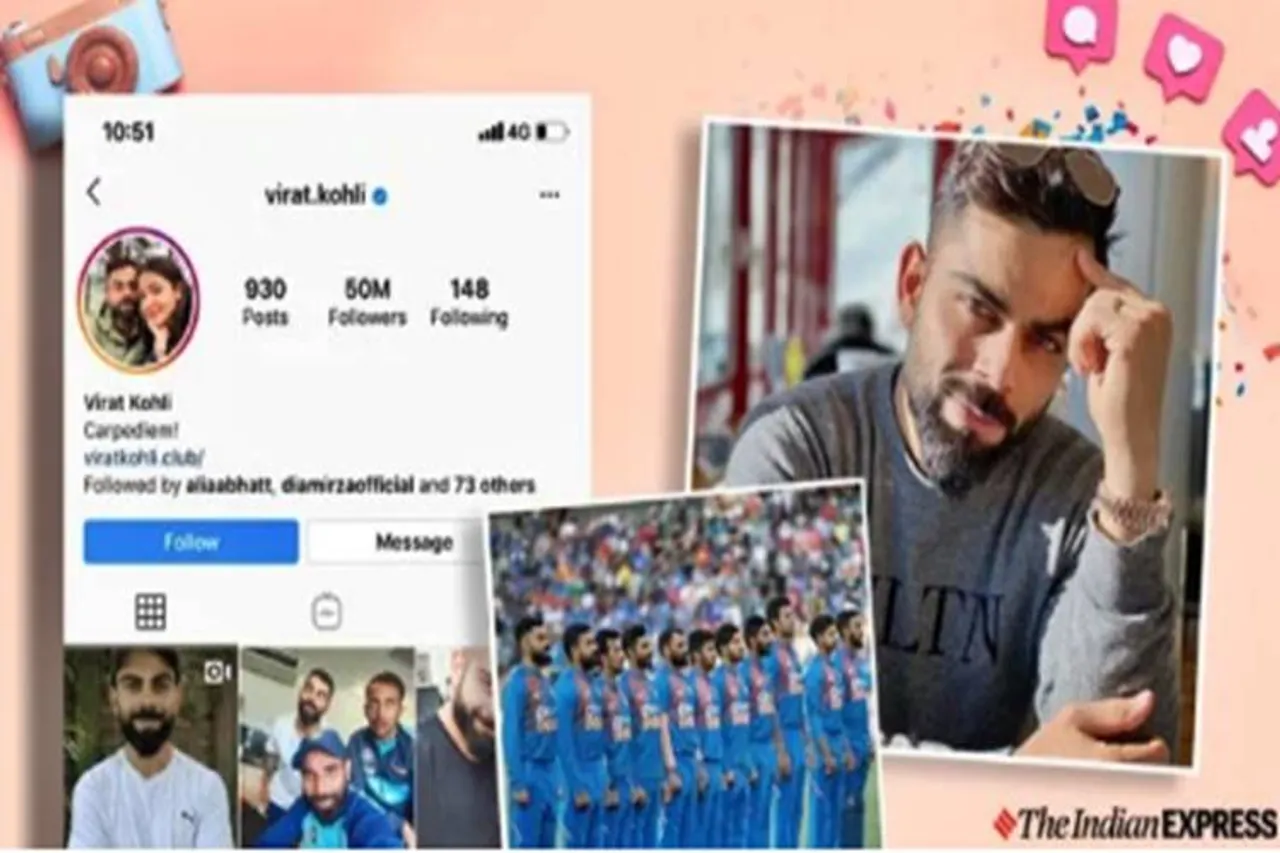 Virat kohli Instagram followers 50 million