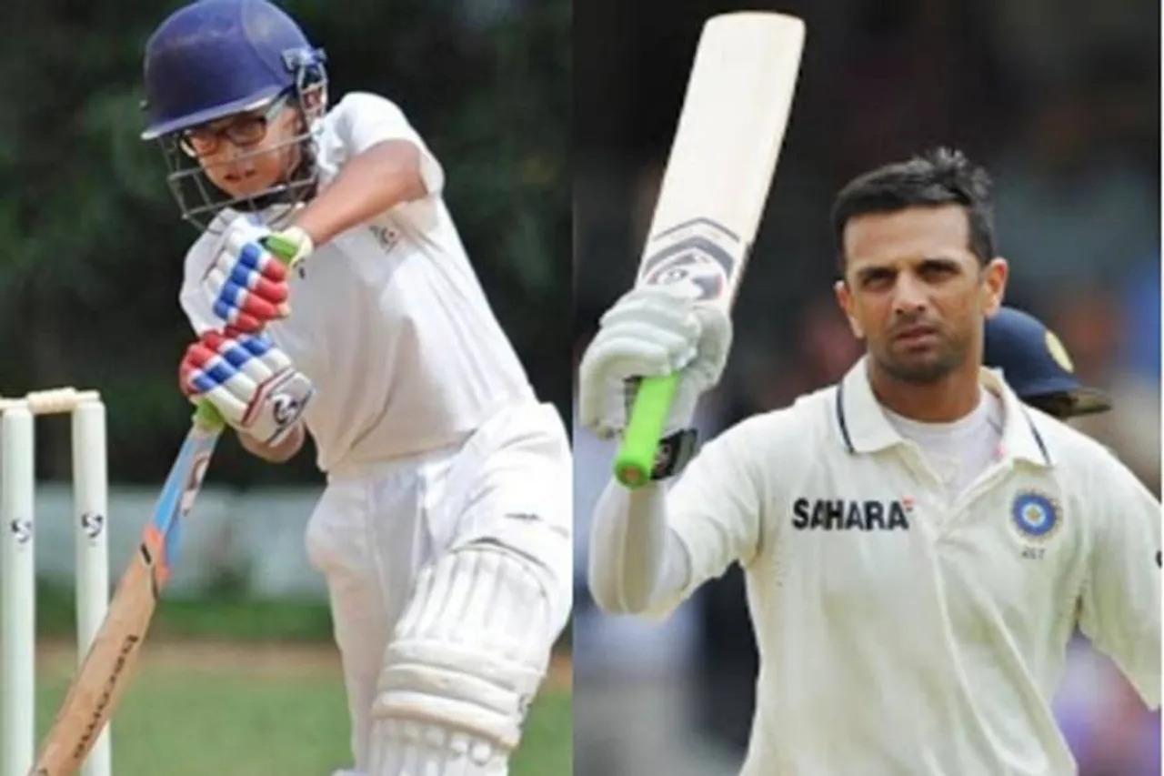 Rahul dravid son samit scored double century in two months u14 cricket
