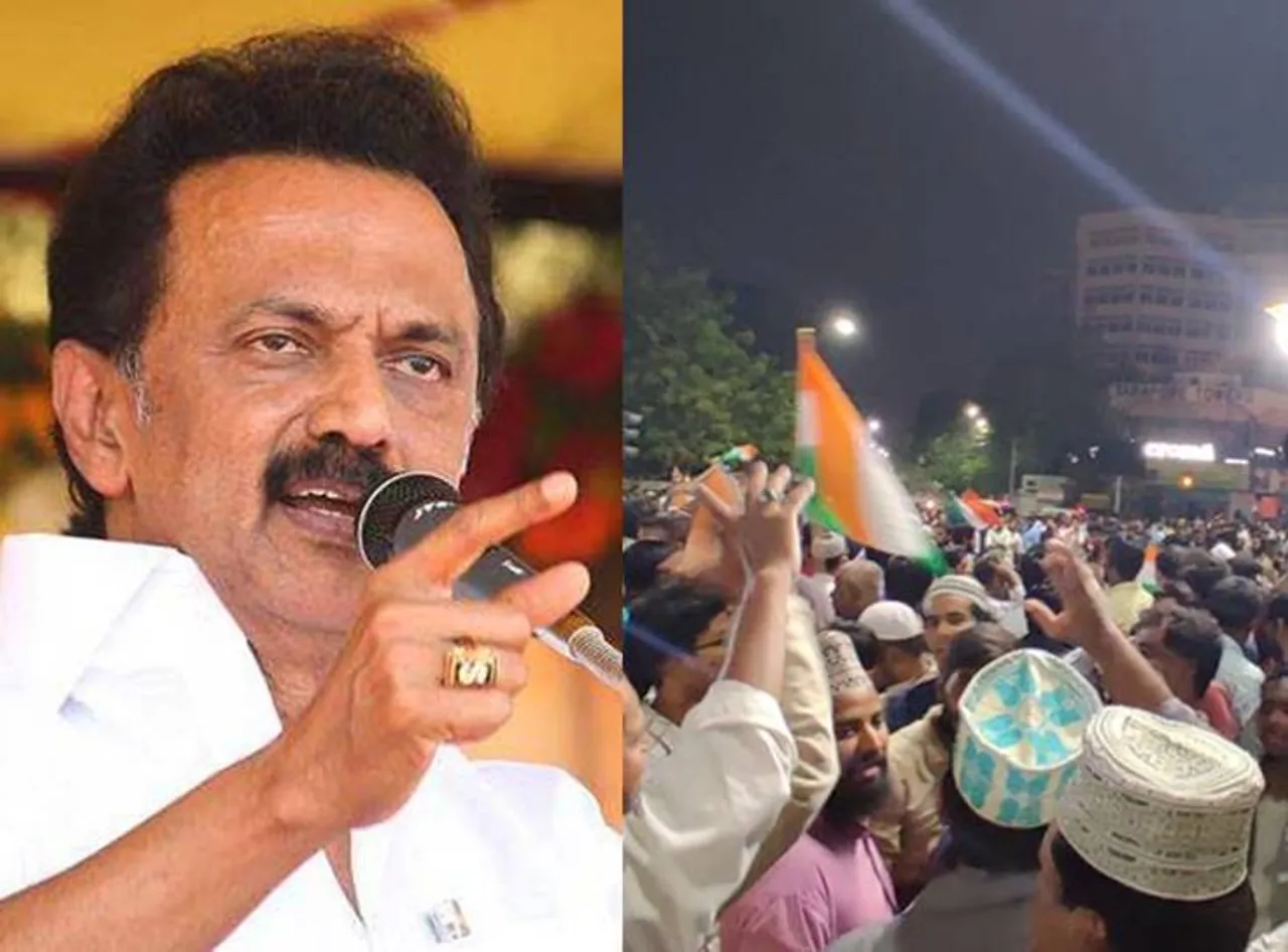 Washermanpet Anti CAA Protest MK Stalin condemns Police lathicharge against protesters