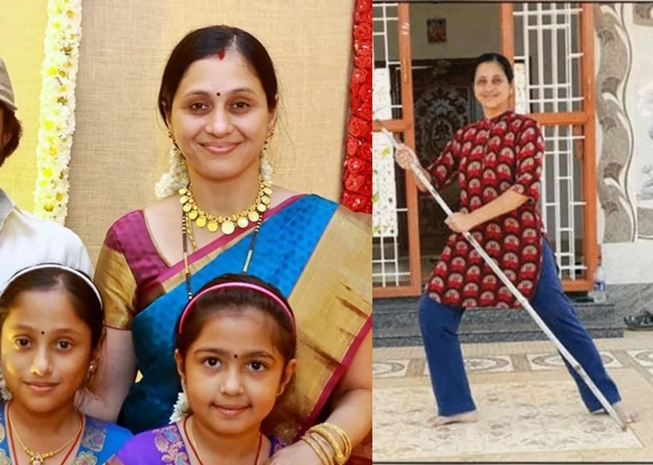 Coronavirus outbreak tamil heroine Devayani learns Silambam with her daughters