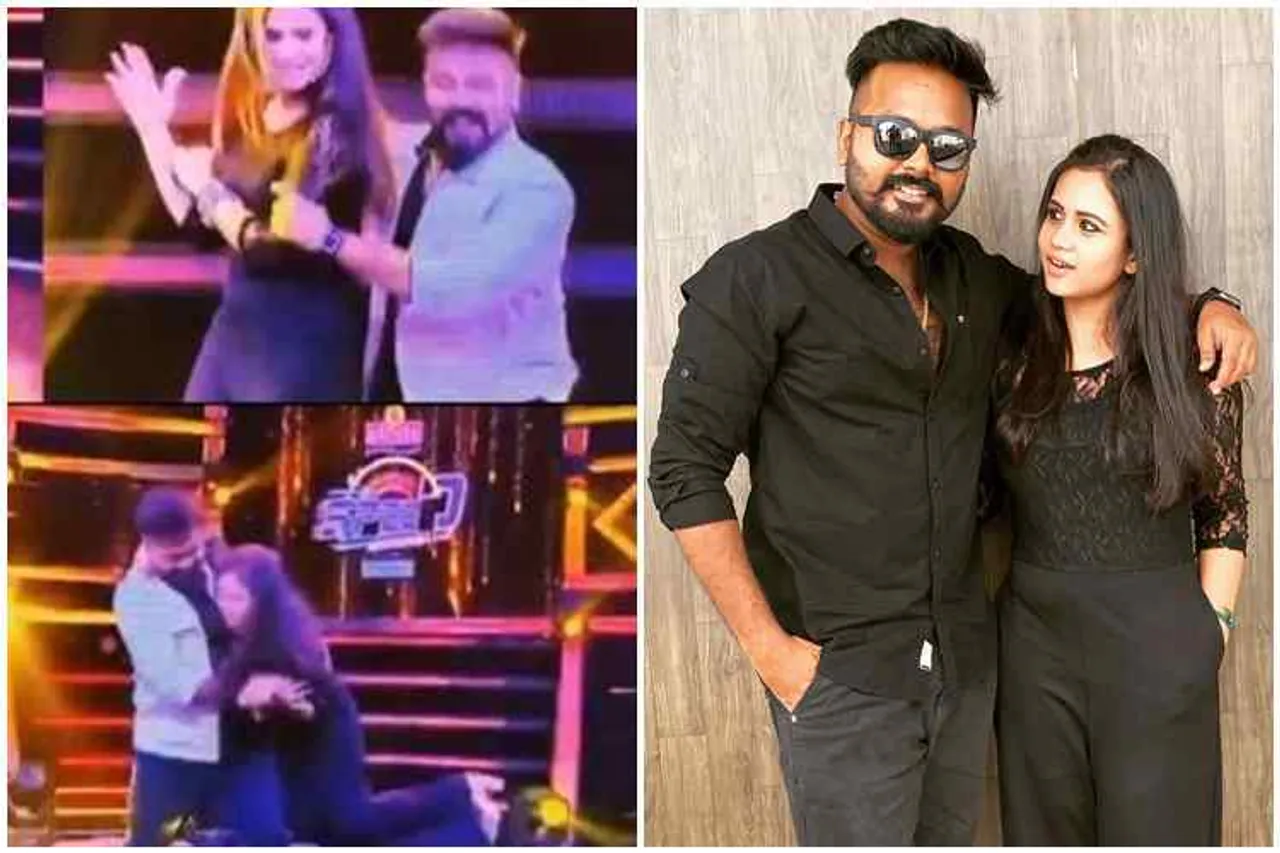 manimegalai vj dance with her husband hussain, விஜே மணிமேகலை, மணிமேகலை கணவர் ஹுசைன் உடன் டான்ஸ் வீடியோ, manimeglai hussain, vijay tv cook with comali show, vijay tv, vj manimegalai, விஜய் டிவி, குக் வித் கோமாளி