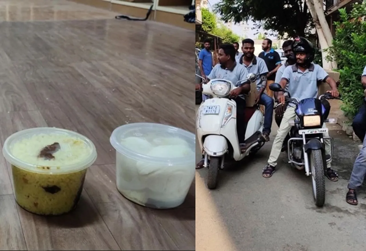 Coronavirus Janata Curfew Karur youths gave food and veggies to the locals