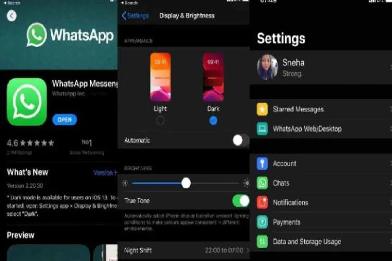 WhatsApp, WhatsApp Dark Mode