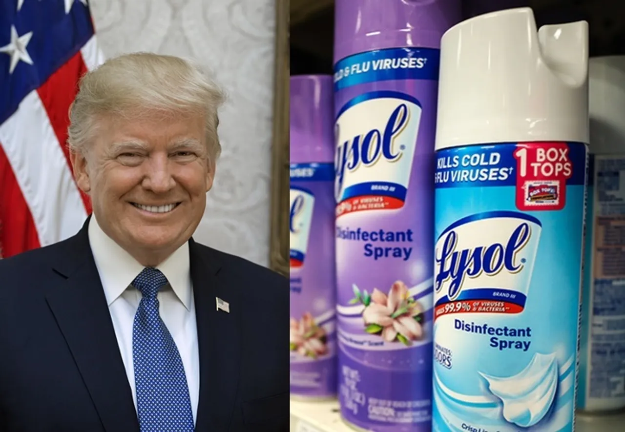 Donald Trump suggested to use disinfectant to treat coronavirus lysol warns