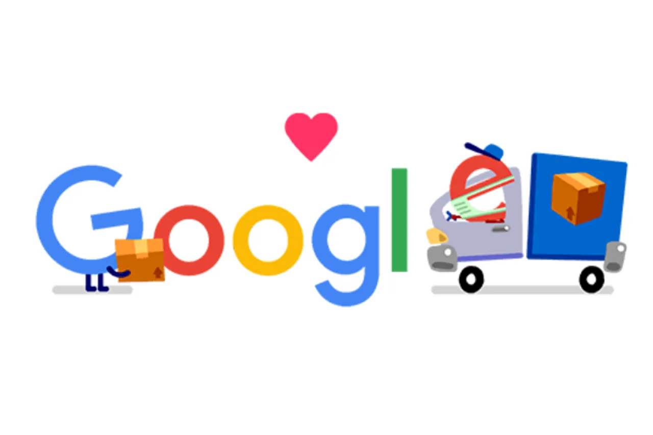 Google Doodle Image : Google thanked package workers who deliver essentials to the people