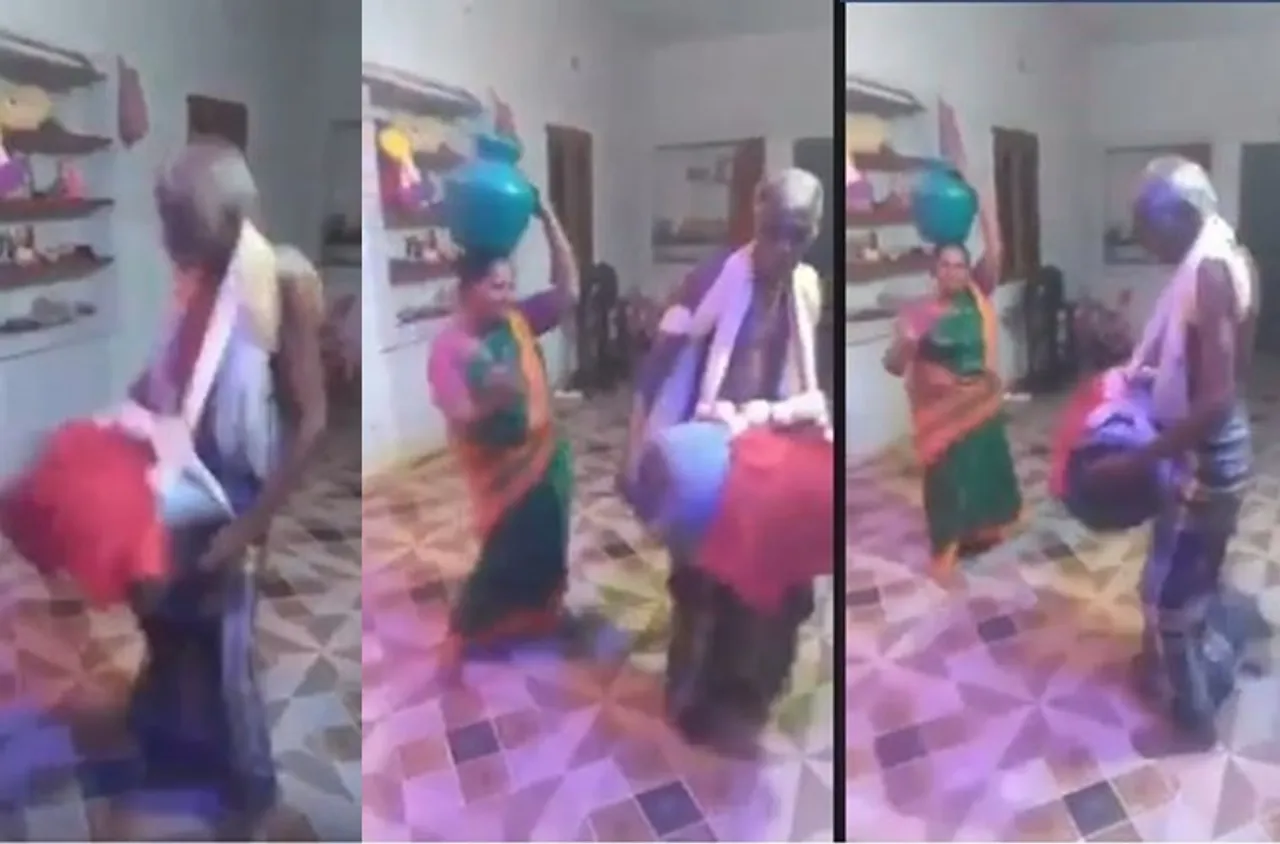 viral trending video of older couple dancing during 21 days lockdown