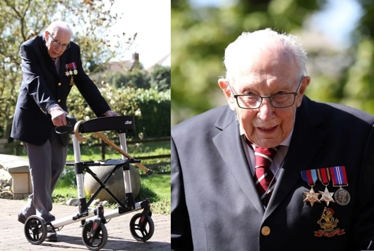 Captain Tom Moore, WWII veteran raised 12 million euro for NHS