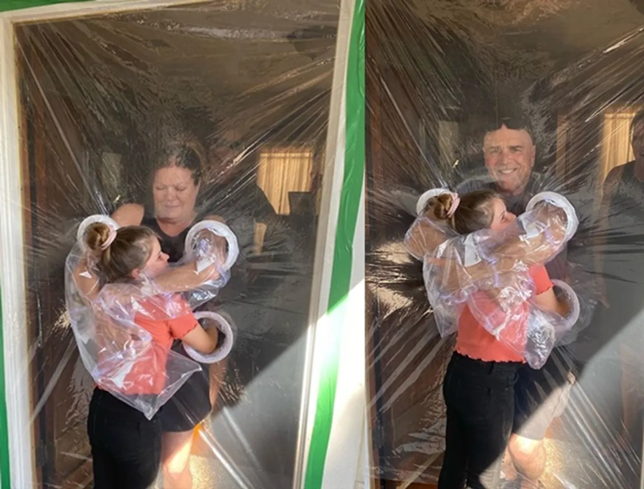 Trending viral video of 10-year-old makes ‘hug curtain’ to embrace grandparents