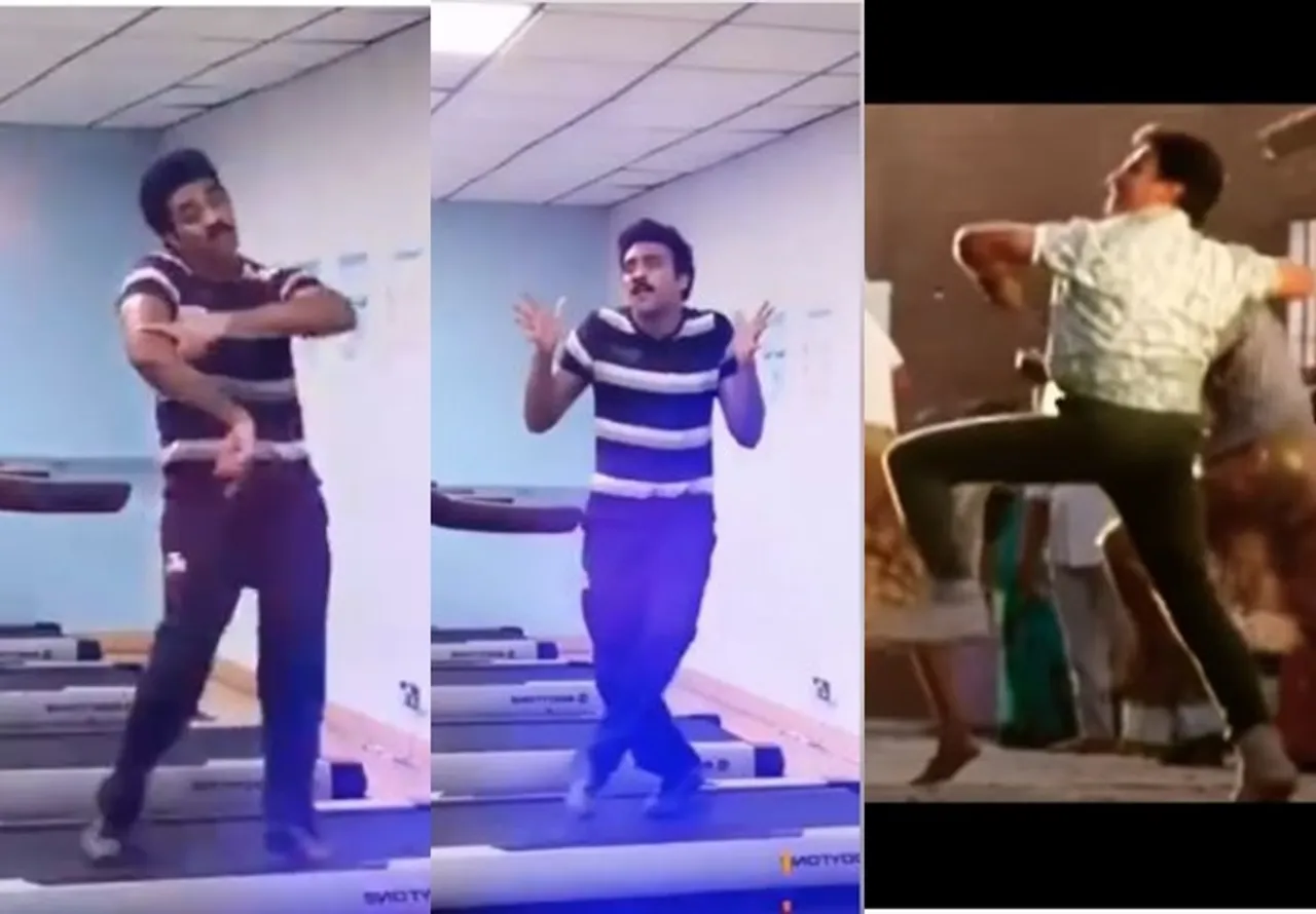 Tiktok viral video of young man dancing exactly like Kamal Haasan for Annathe aadurar song