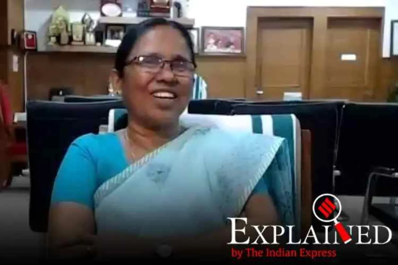 K K Shailaja, kerala health minister, K K Shailaja teacher, கொரோனா வைரஸ், கோவிட்-19, கேரளா அரசின் யுக்தி, கேரளா சுகாதார அமைச்சர் ஷைலஜா டீச்சர், kerala coronavirus, Kerala coronavirus strategy, Kerala Covid-19 cases, Tamil indian express explained