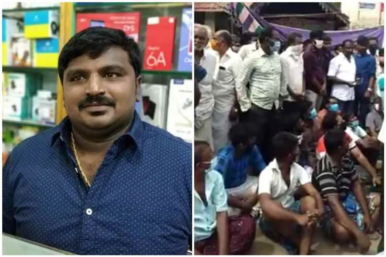 Sathankulam father son lock up death, father son lock up death in kovilpatti, public protest in kovilpatti, தந்தை மகன் மரணம், கோவில்பட்டியில் தந்தை மகன் லாக்அப் மரணம், சாத்தான்குளம், public demand justice, tuticorin, sathankulam, kovilpatti, father son lock up death, relatives protest