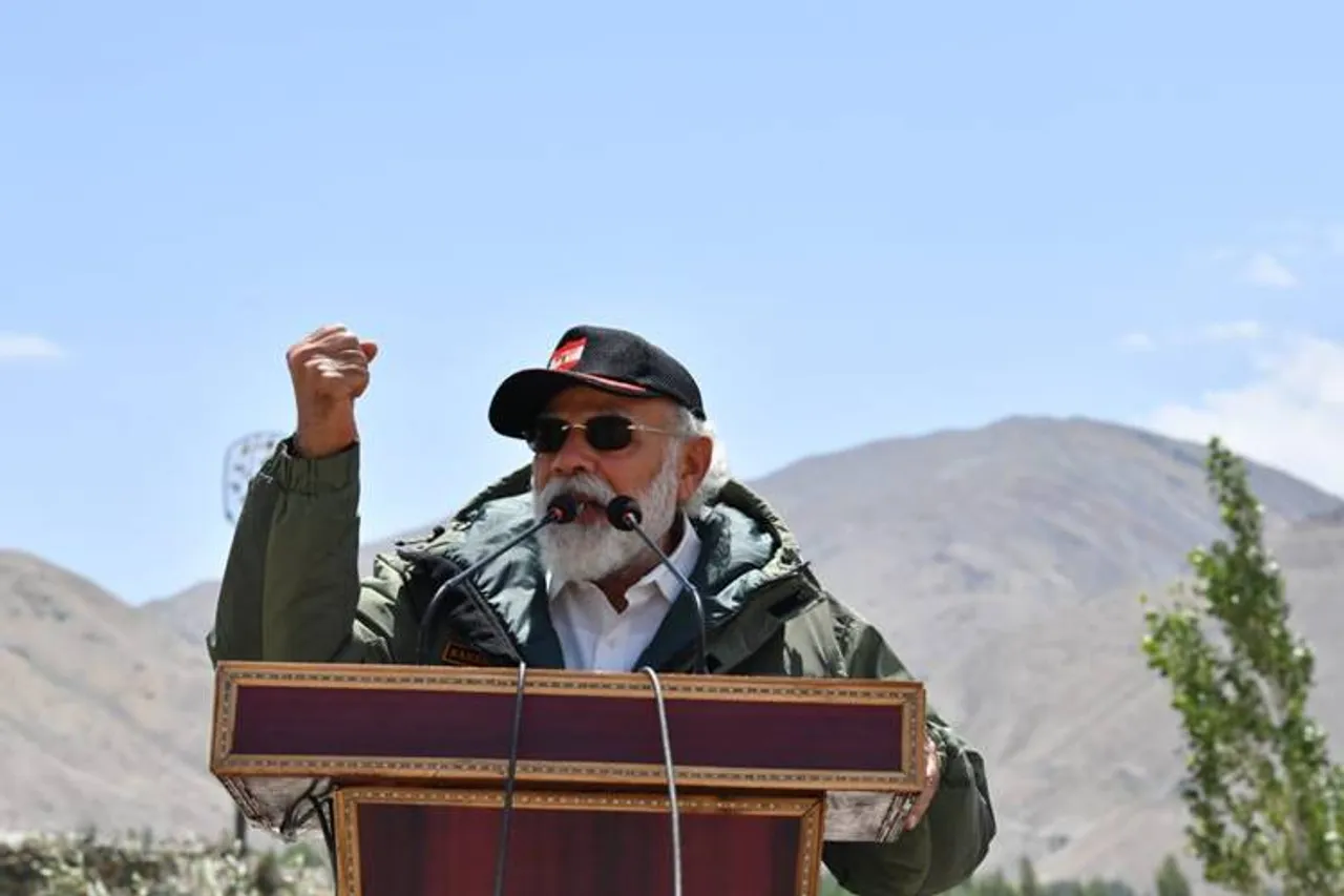 PM Modi in Leh Ladak Photo Gallery