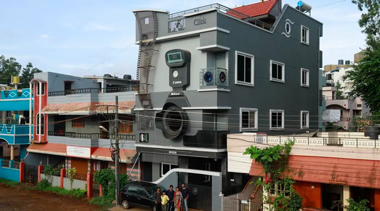 Meet the Karnataka man who built his house of dreams in shape of camera