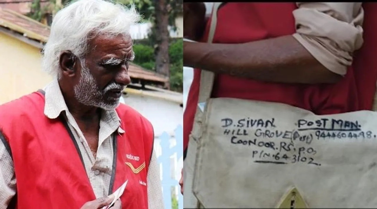 Coonoor mail deliverer Sivan put his life on the line to deliver mails to those living in the forest