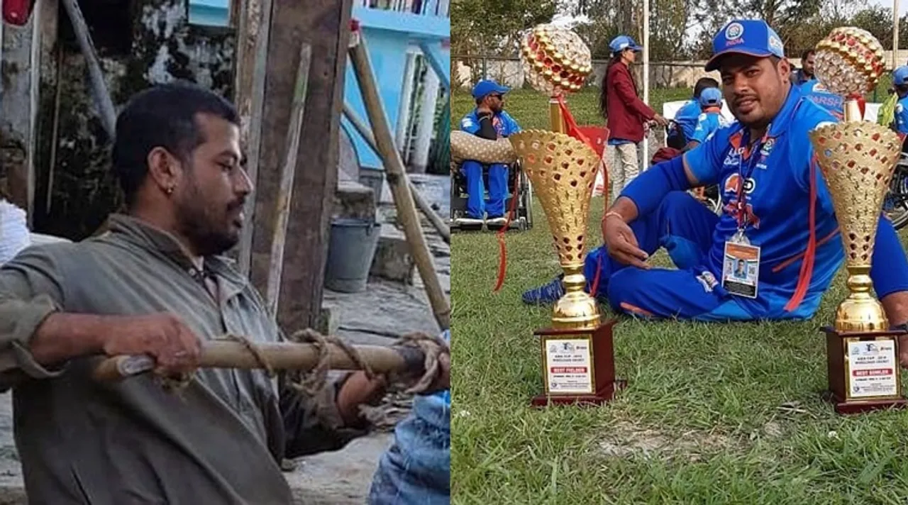 Former Captain Of Wheelchair Cricket Team Works As A Labourer Amid Pandemic