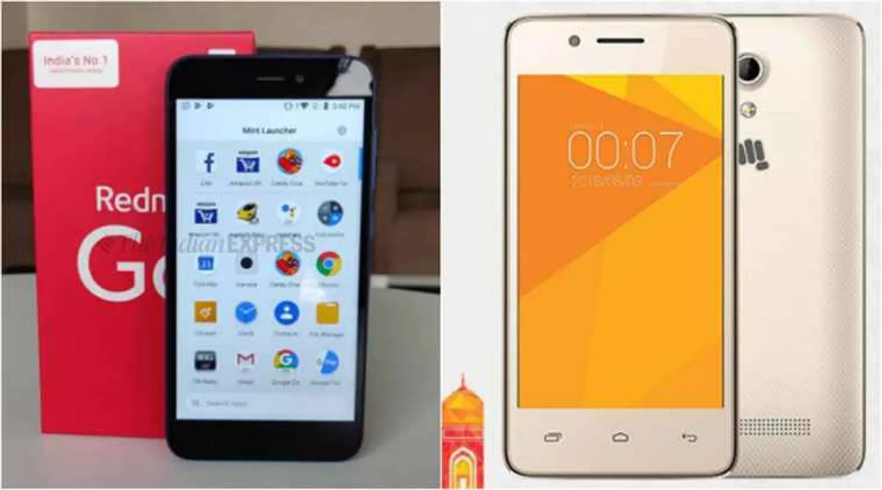 Smartphones, micromax, coolpad, Itel, budget smartphones, smartphones under 5000, ikall k110 redmi go micromax canvas spark micromax bharat 2 plus coolpad mega 5m itel a235