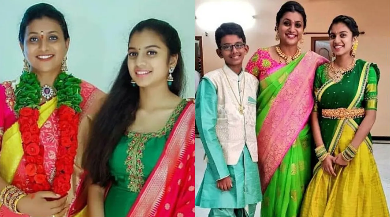 roja daugter roja selvamani daughter Anshumalika