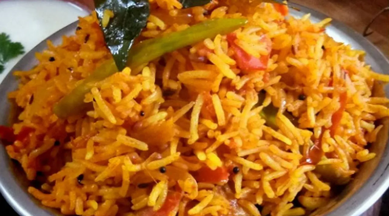 tomato rice recipe tomato rice recipe in tamil