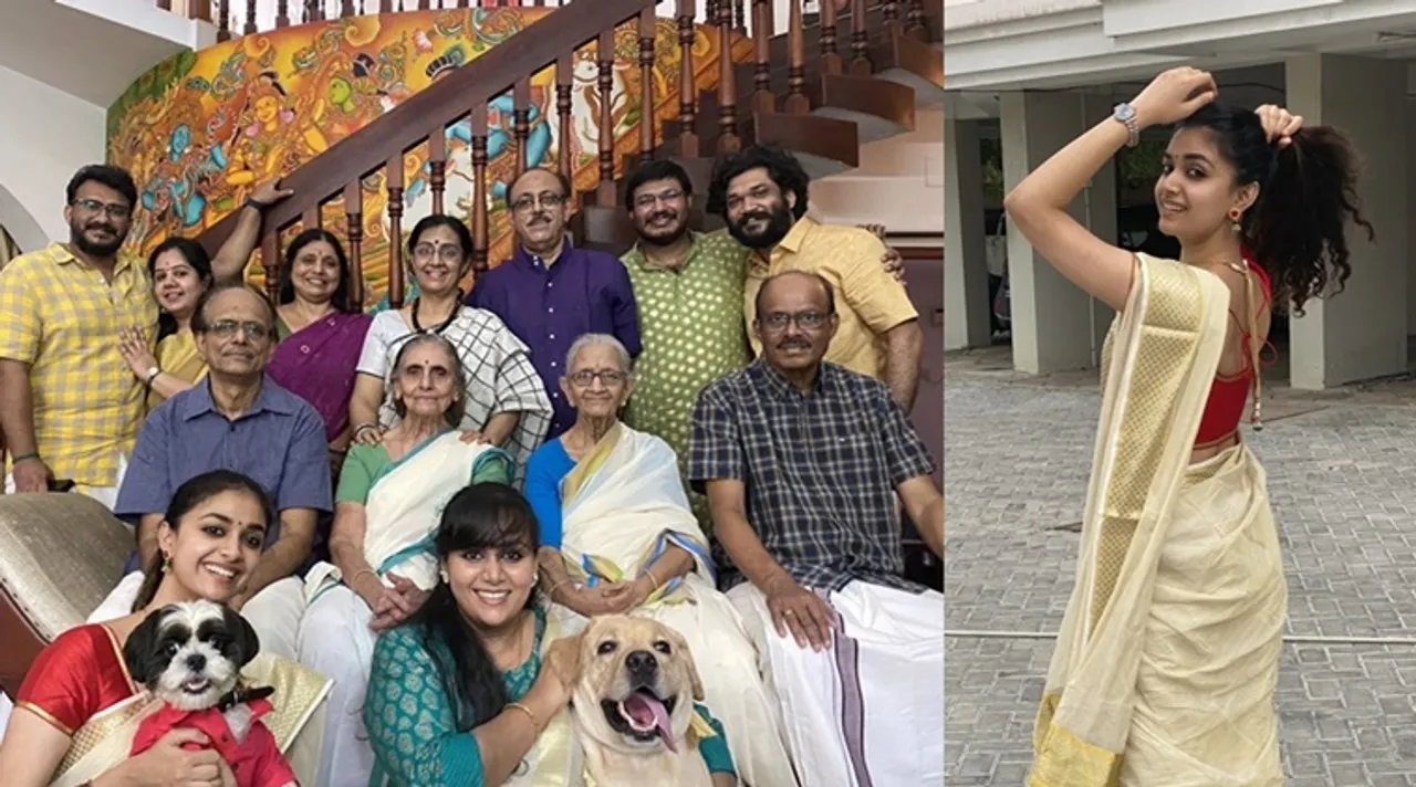 Thiruvonam 2020 : Keerthy Suresh and her family members celebrated Onam