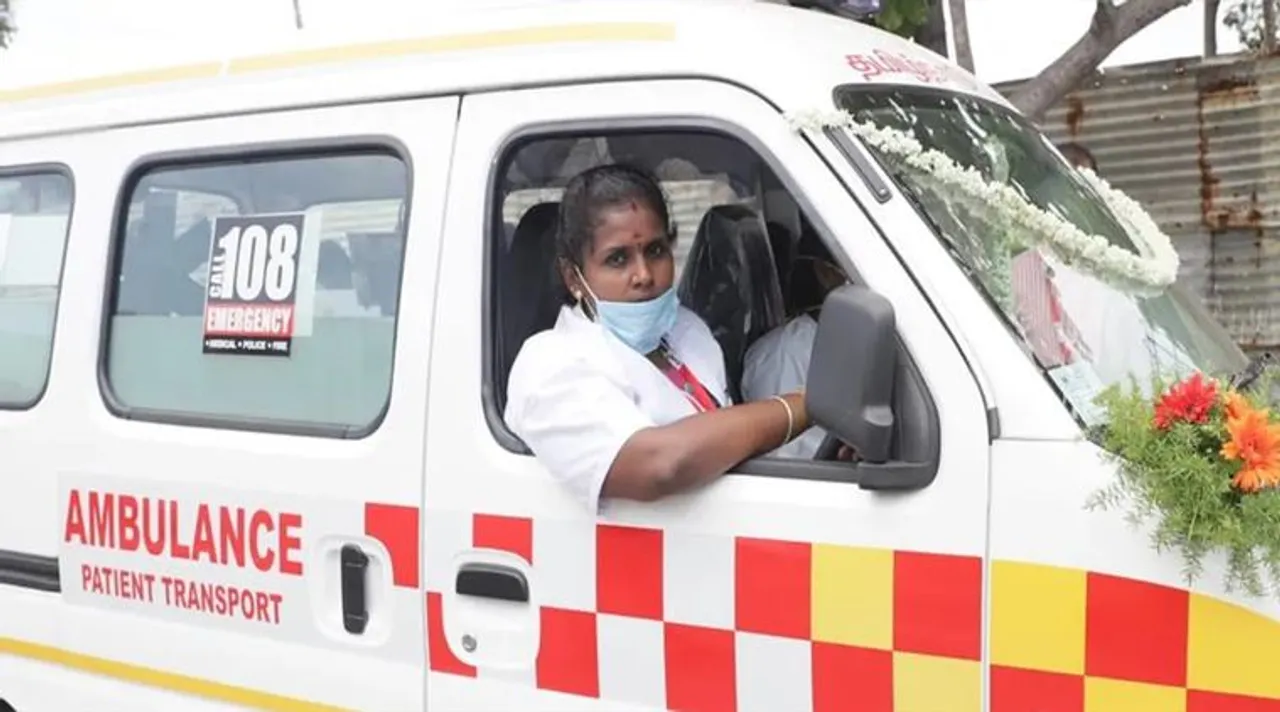 first women ambulance driver